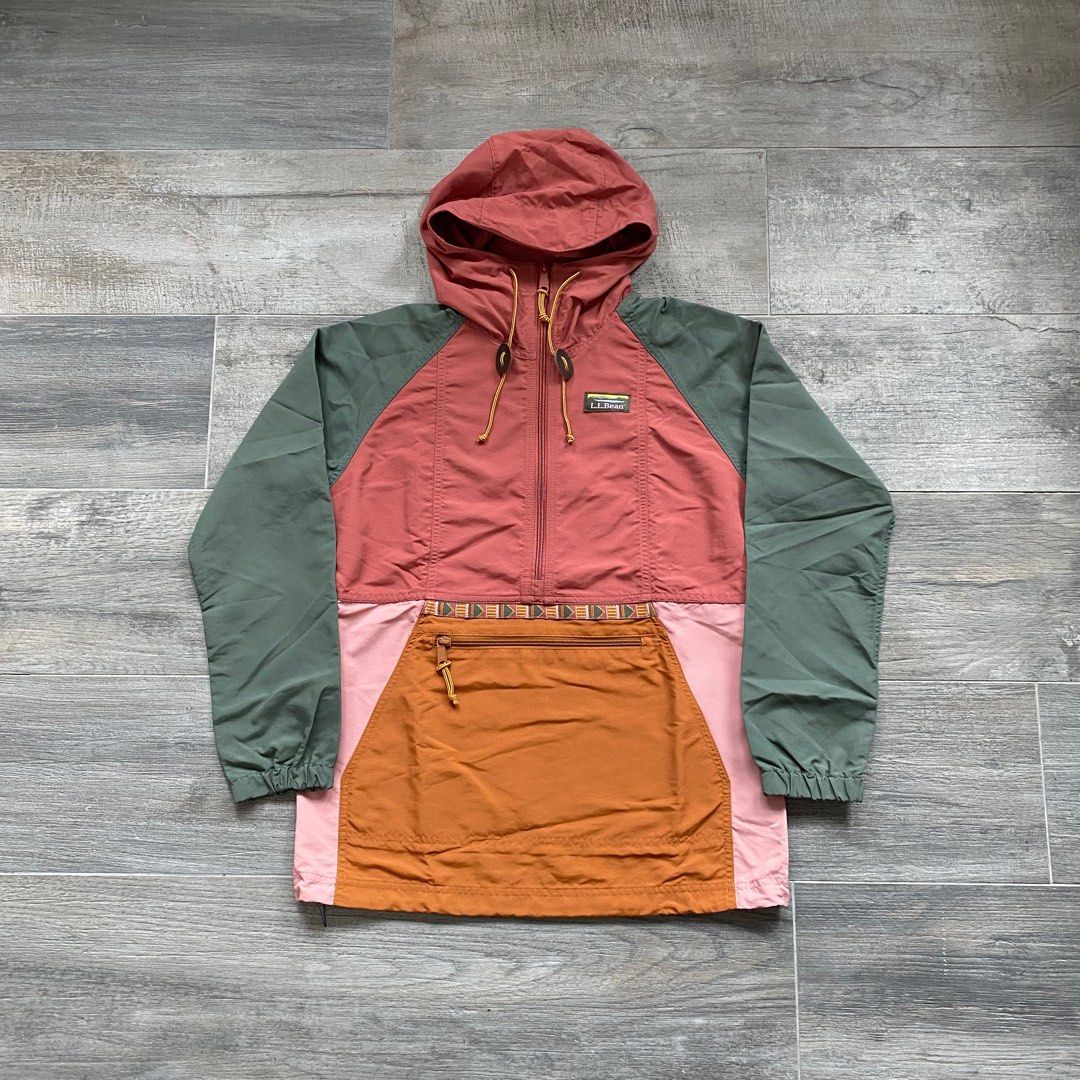 LL BEAN QUARTER ZIP MOUNTAIN CLASSIC ANORAK HALF ZIP PULLOVER