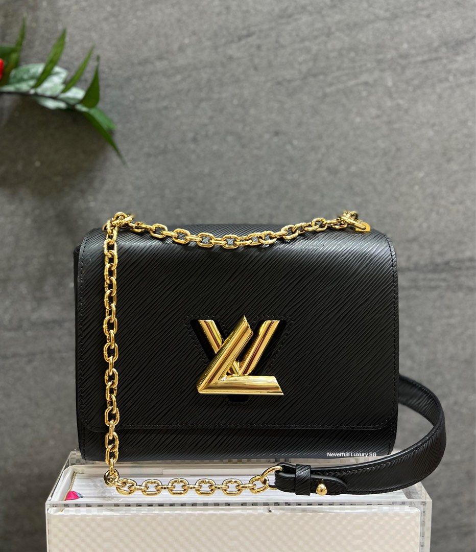 Louis Vuitton Twist MM Black in Grained Epi Leather with Gold-tone - US