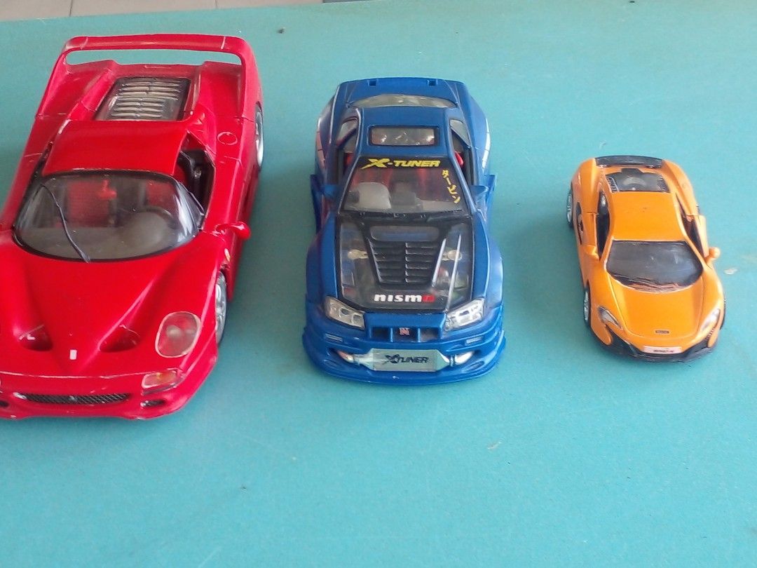 Maisto Ferari f50 nissan skyline Gtr Mclaren 650s Hobbies Toys