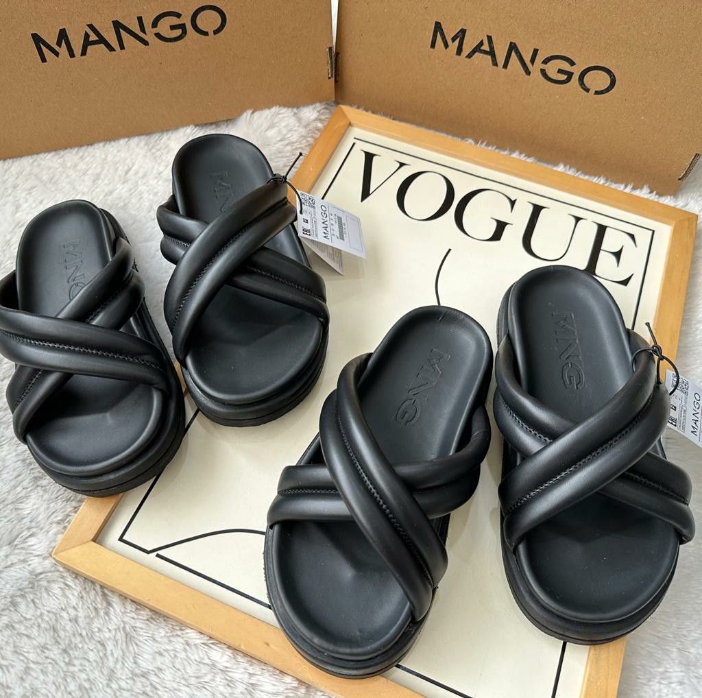 Mango sales padded sandals