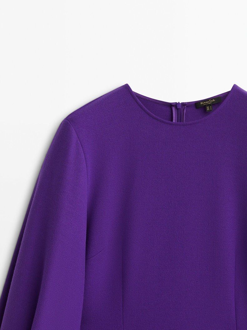 massimo dutti purple dress Massimo Dutti dress in purple (size: XS), Women's Fashion, Dresses & Sets,  Dresses on Carousell