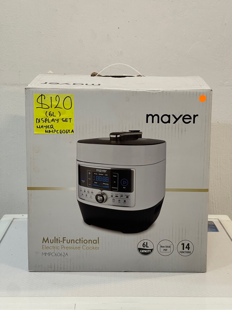 Mayer 6L MultiFunctional Pressure Cooker MMPC6062A Display Set 120