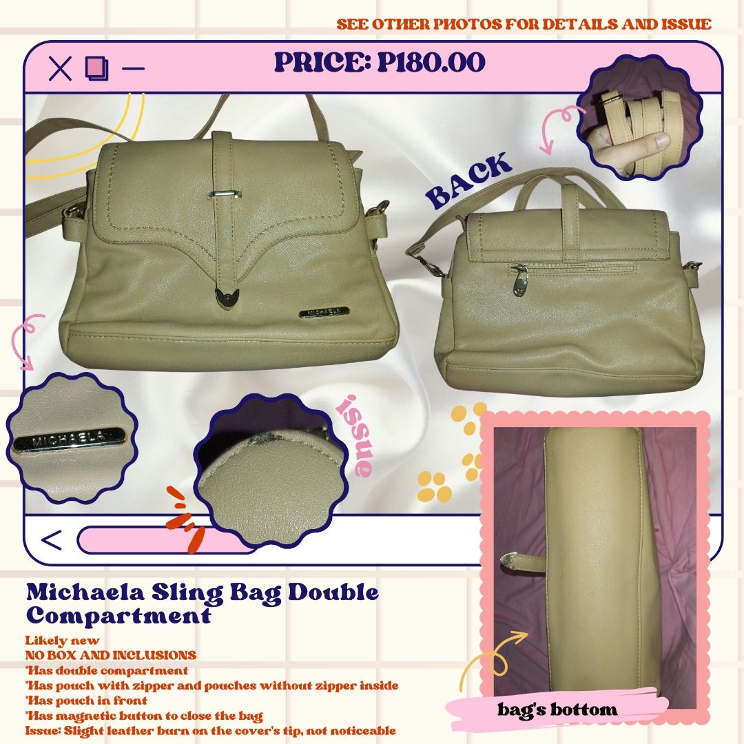 Michaela Sling Bag Double Compartment