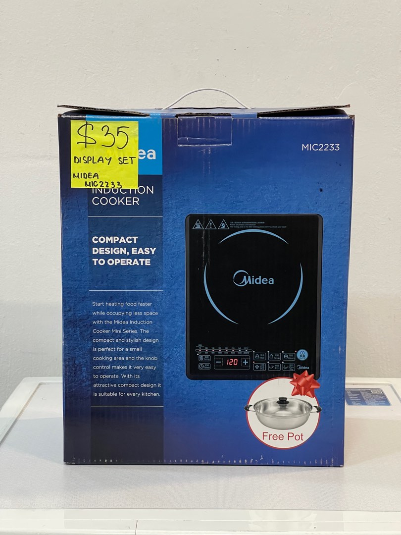 MIDEA MIC2233 TABLE TOP INDUCTION COOKER Display Set 35, TV & Home