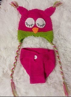 milestone ootd baby girl crochet owl