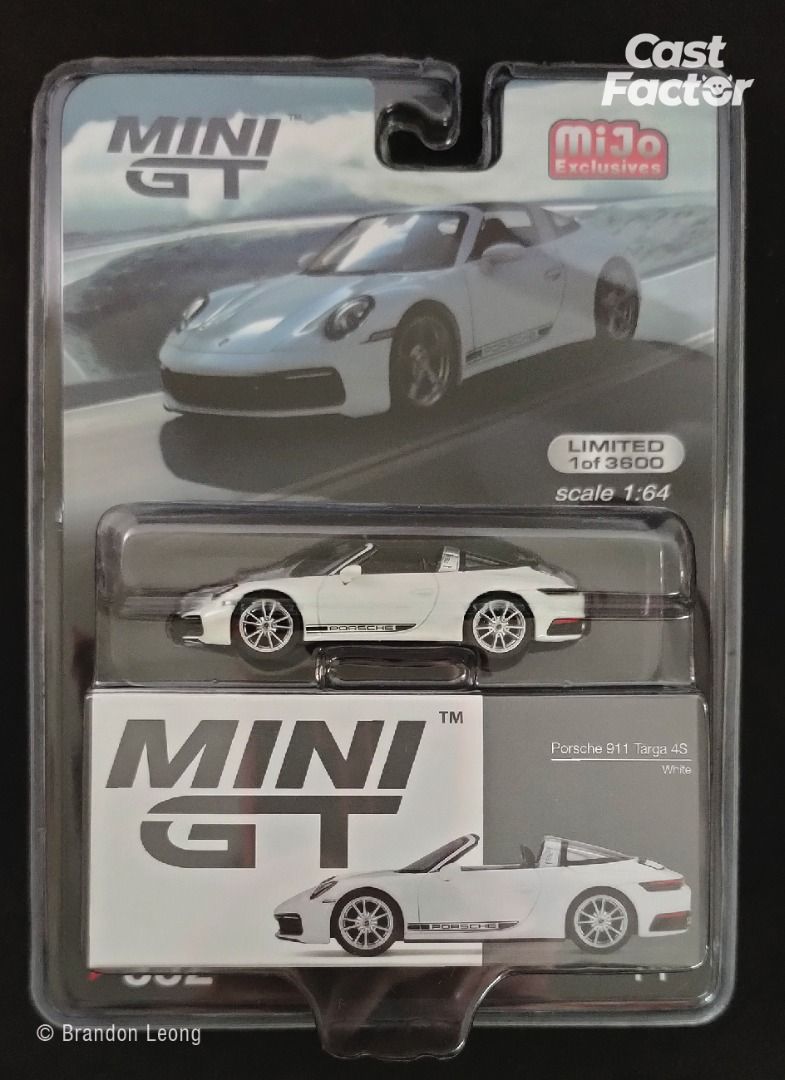 Porsche 911 GT3 white Mini GT 1/64