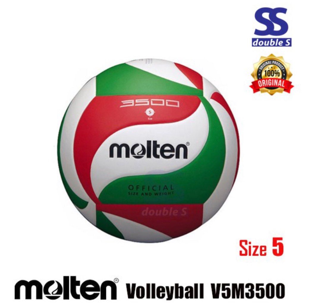Molten Volleyball FIVB Approved by V5M3500 MSSM bola tampar, Sports