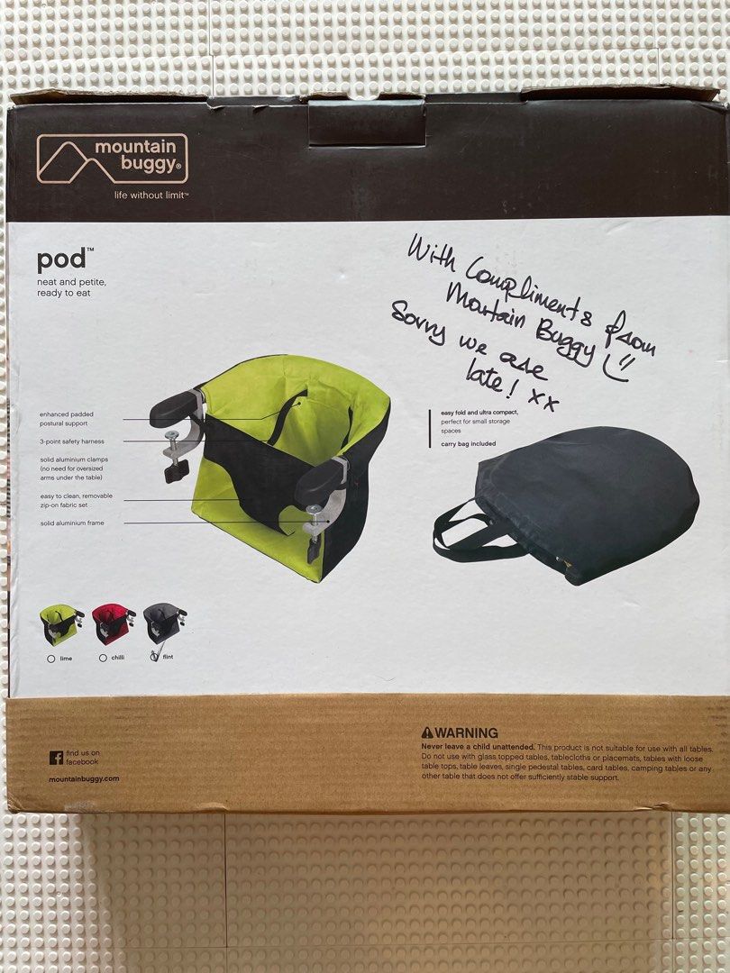 Mountain Buggy Portable Feeding Chair Babies Kids Nursing