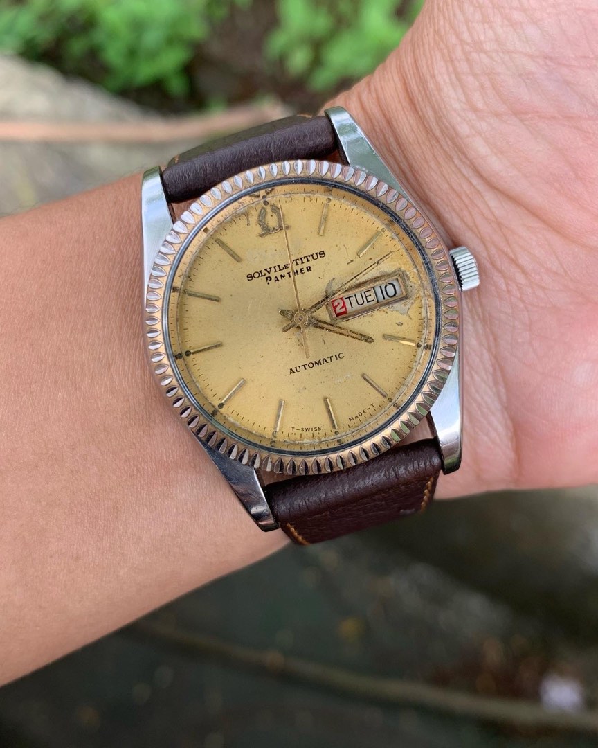MURAH JAM TANGAN SOLVIL ET TITUS PANTHER AUTOMATIC VINTAGE
