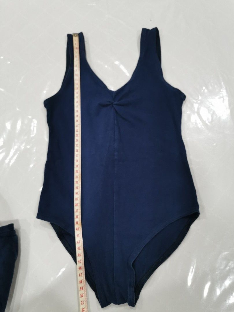 Navy blue leotard grade 4 and 5, Women's Fashion, Activewear on Carousell