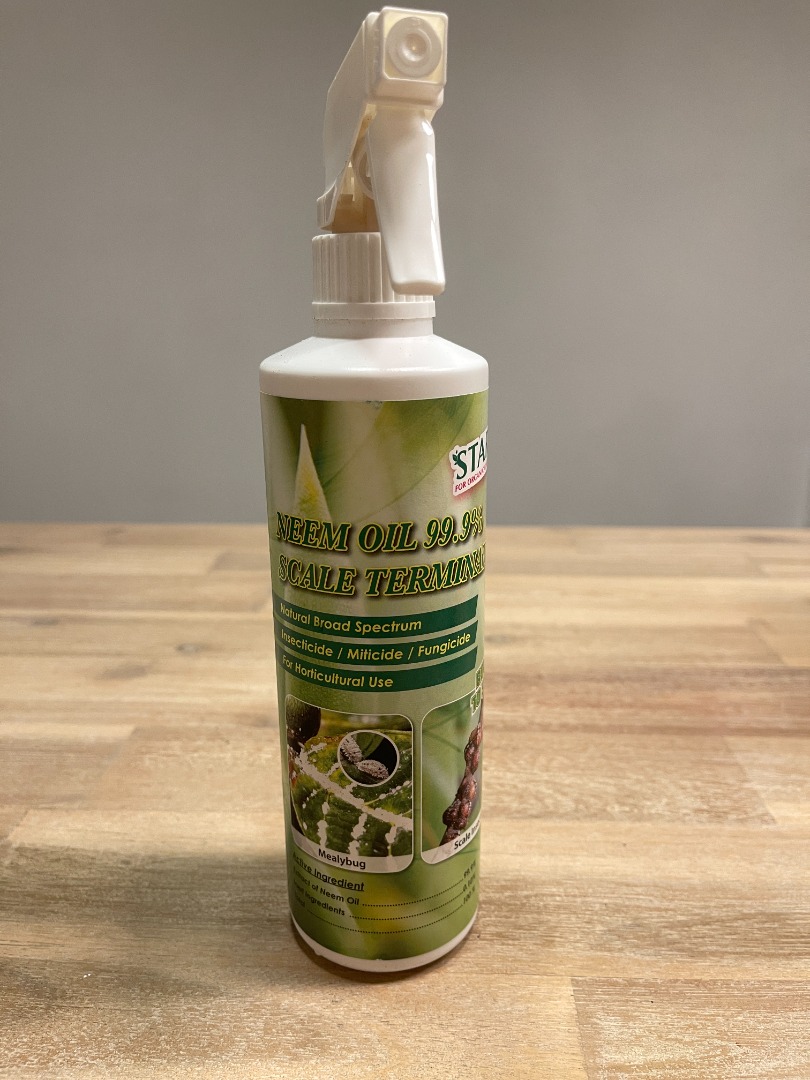 Neem Oil (500ml) Garden Insecticide, Fungicide & Miticide Spray