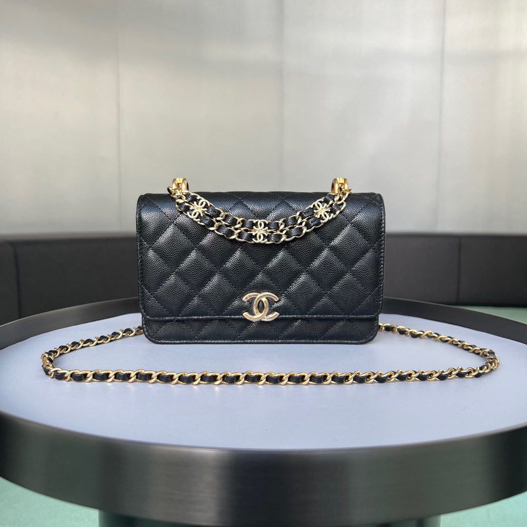 Chanel Coco First Wallet on Chain WOC, Luxury, Bags & Wallets on Carousell