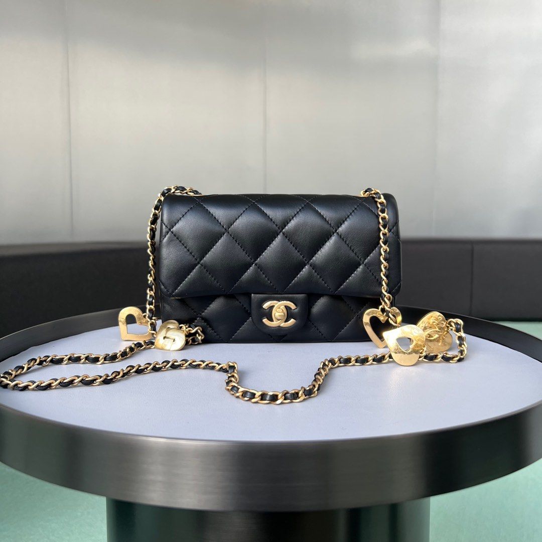 New Chanel Open Hearts Flap, Luxury, Bags & Wallets on Carousell