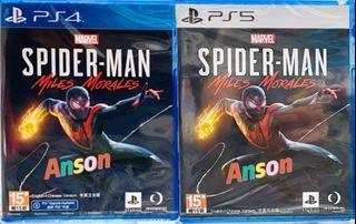 PS4 Spider-Man Spiderman: Game of the Year / Miles Morales Standard Chi/Eng  Version 漫威 蜘蛛人: 中英文版