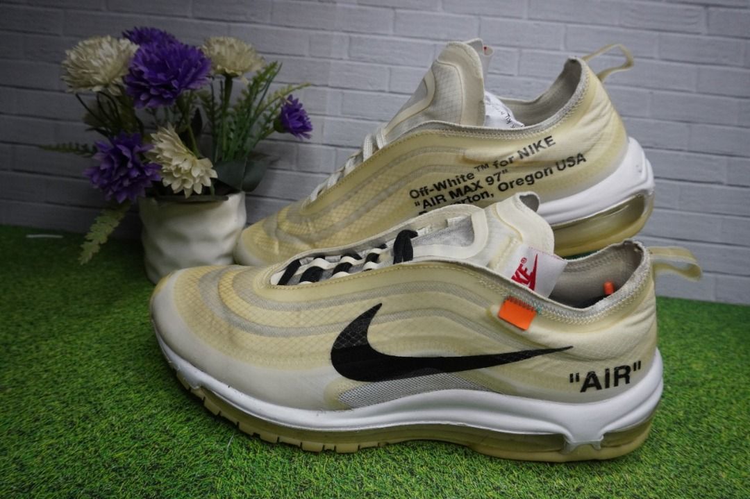 Nike Air Max 97 x OFF WHITE The Ten Size 43 Insole 27.5 cm, Fesyen Pria,  Sepatu , Sneakers di Carousell