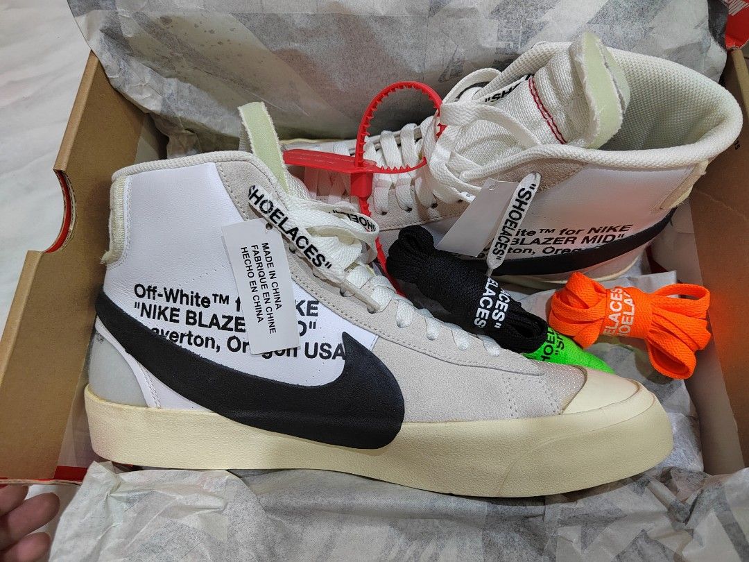Nike The 10 Blazer Mid Nike x OFF-White Sneakers/Shoes AA3832-100 (US 7)