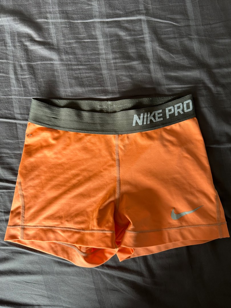 Orange nike 2025 pro shorts
