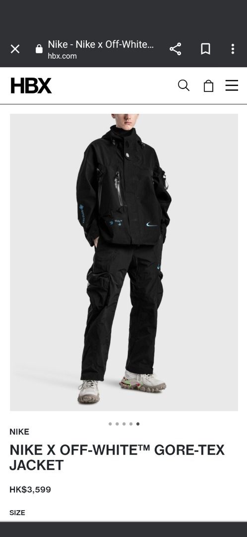 OFF WHITE X Nike 007 Gore-Tex Jacket XL アウター | challengesnews.com