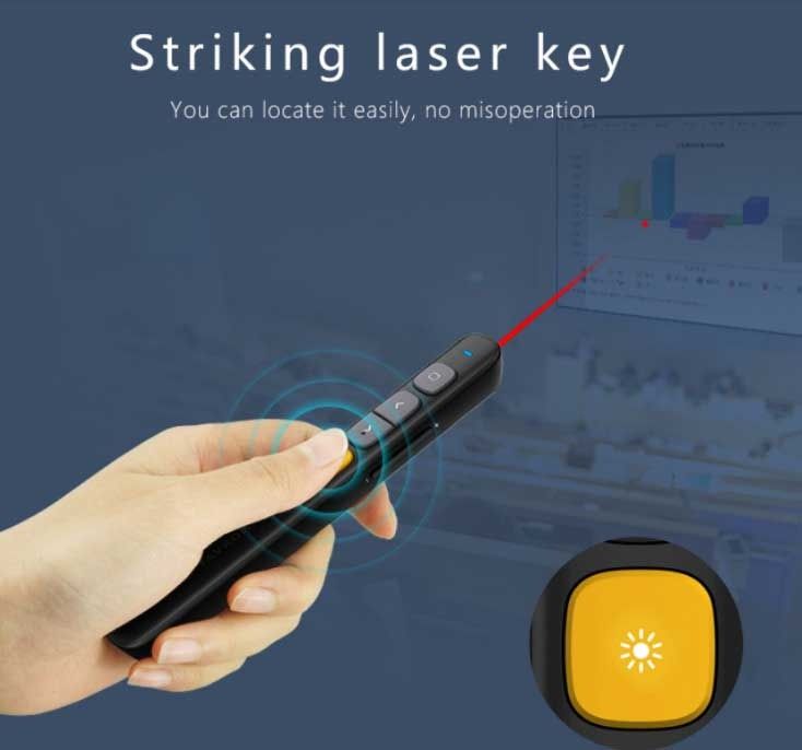Norwii N29 Wireless powerpoint Presenter long range red laser pointer