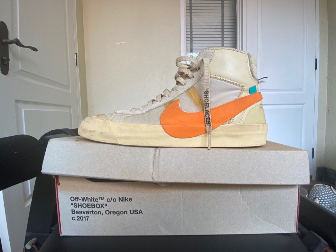 Off White Nike Blazer Mid All Hallows Eve, Men's Fashion, Footwear,  Sneakers on Carousell