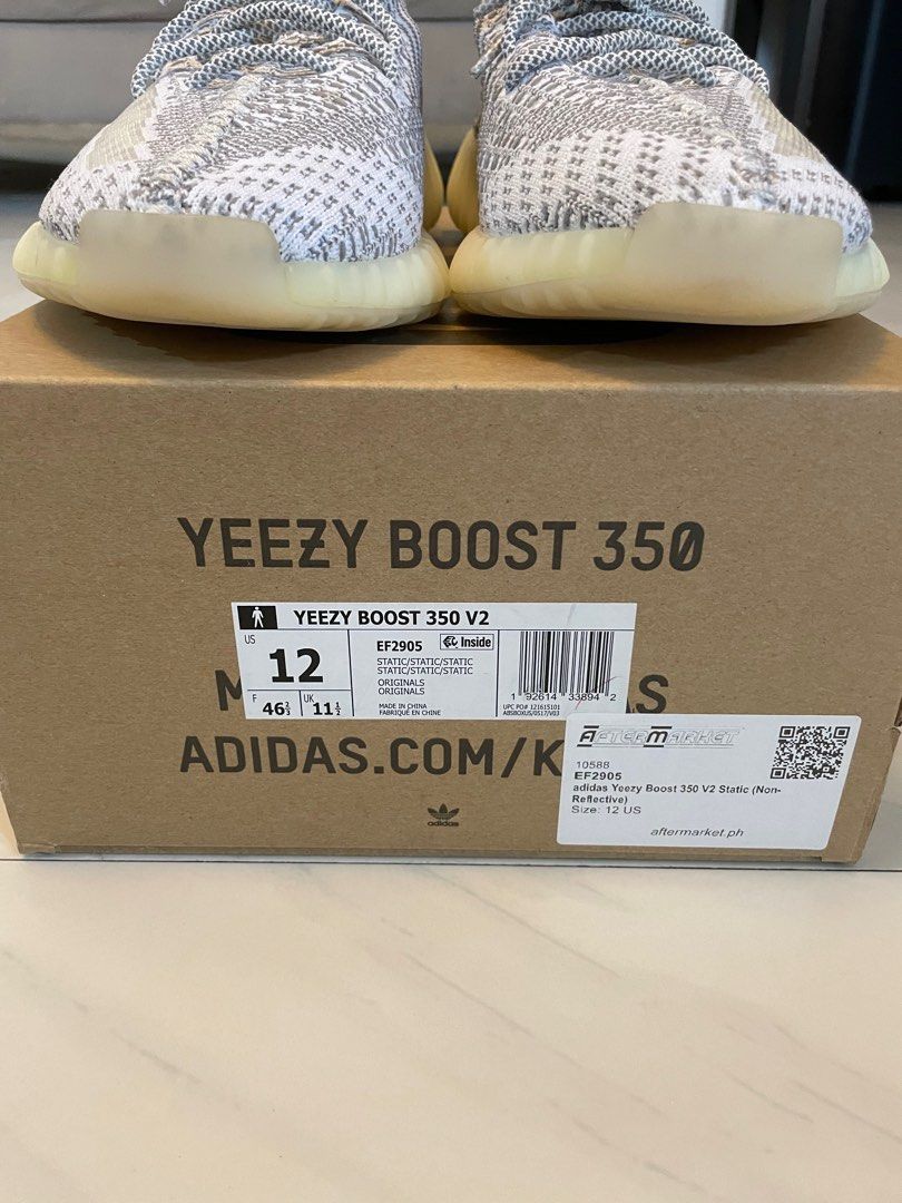STEAL Yeezy 350 v2 Static White (Category: Sneakers) located in Paranaque City. Submitted by BOSS_G (Listing ID 1188410821, Image 2). Description: Original Yeezy 350 V2 Static White 9.8/10.