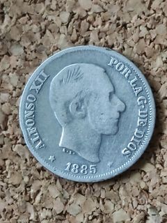 Philippine Coin (Spanish Era) | 1885 10 Centimos Alfonso XII (silver)