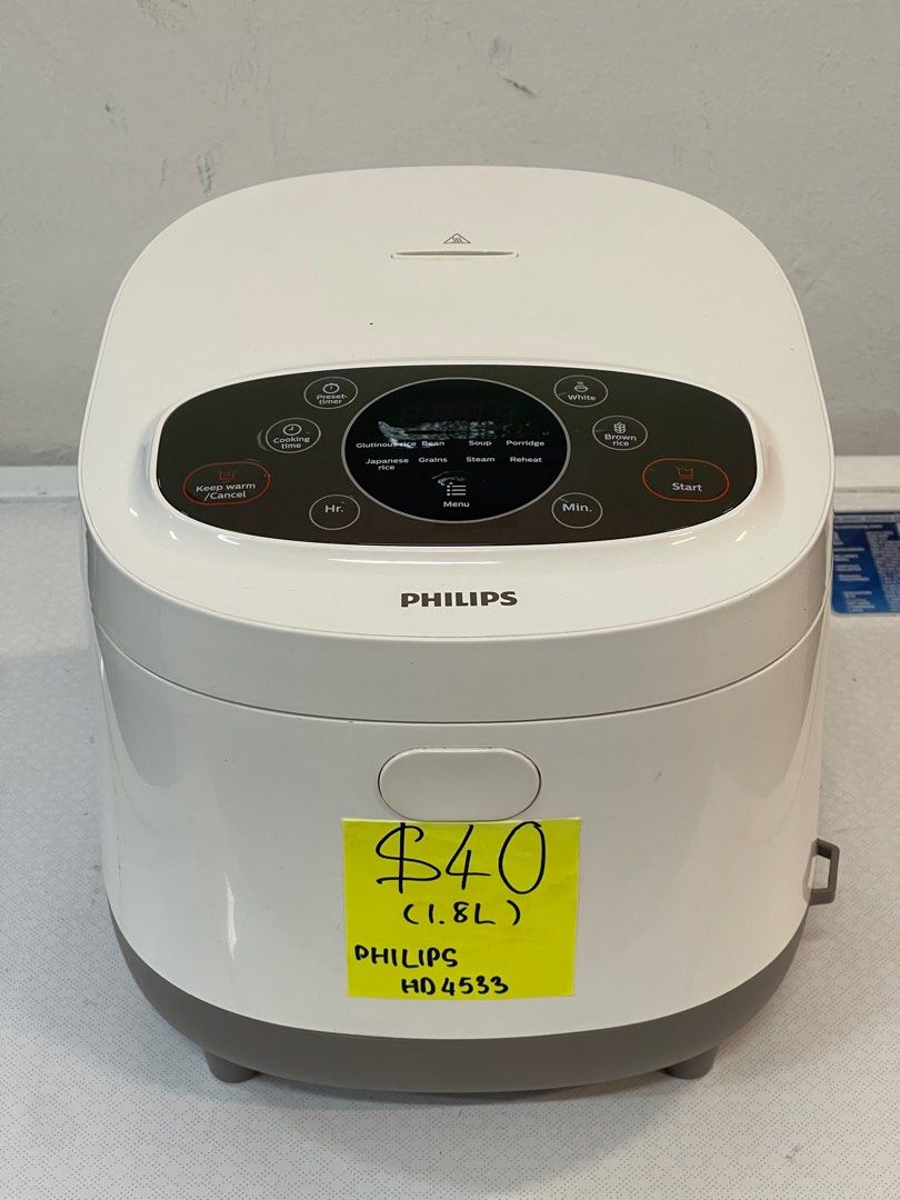 Philips HD4533/63 Viva Collection Rice Cooker 1.8L Fuzzy Logic