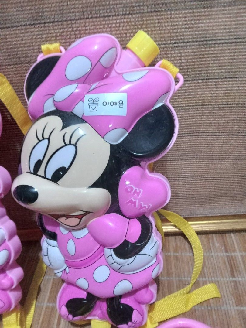 Php300. Minnie Mouse Water Container w/ attached Water Gun., Hobbies