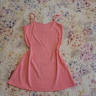 Pink mini dress
