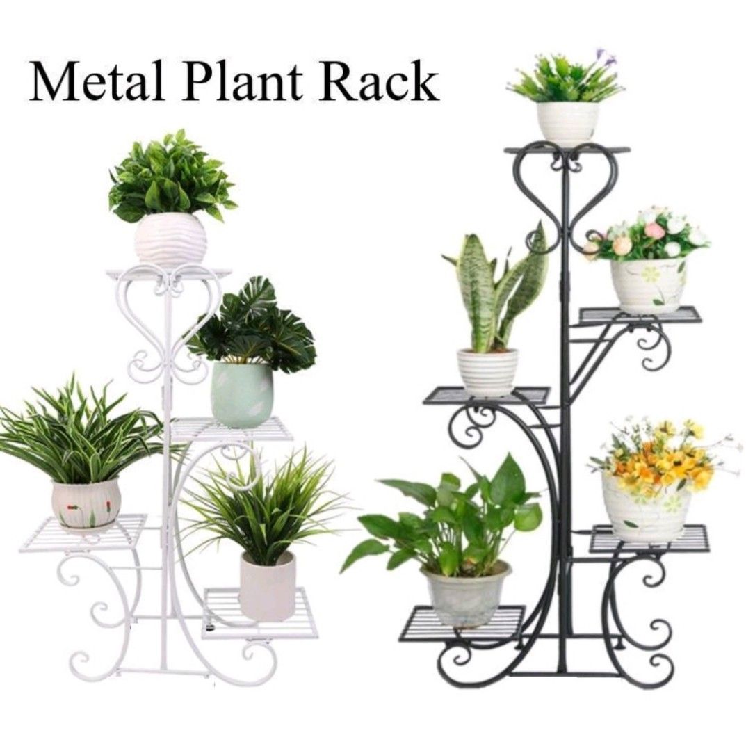 Plant Rack Plant Stand Wrought Iron Flower Pot Rack Metal Plant Stand