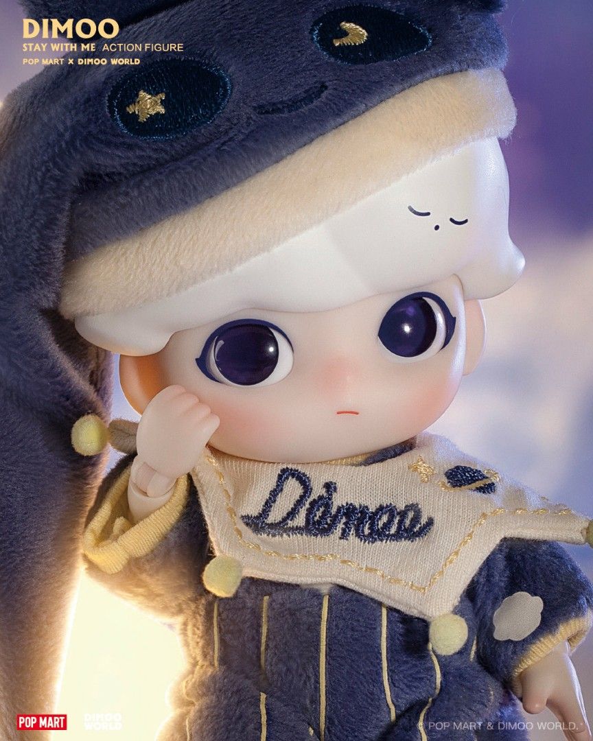 [POPMART NEW] POPMART DIMOO STAY WITH ME BJD ACTION FIGURE, Hobbies ...