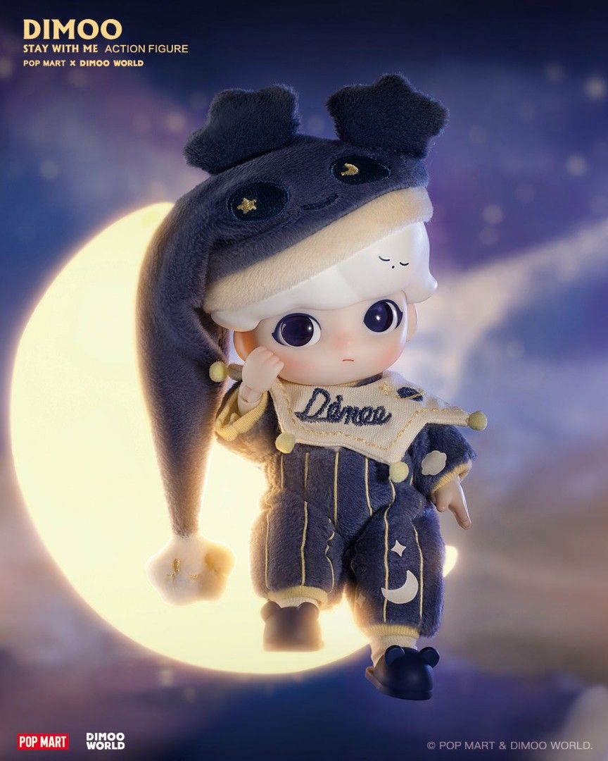 [POPMART NEW] POPMART DIMOO STAY WITH ME BJD ACTION FIGURE, Hobbies ...