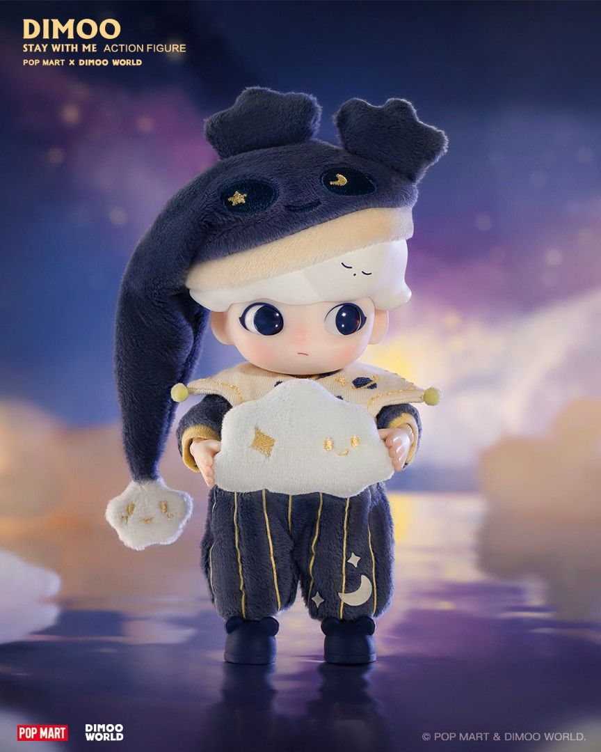 [POPMART NEW] POPMART DIMOO STAY WITH ME BJD ACTION FIGURE, Hobbies ...