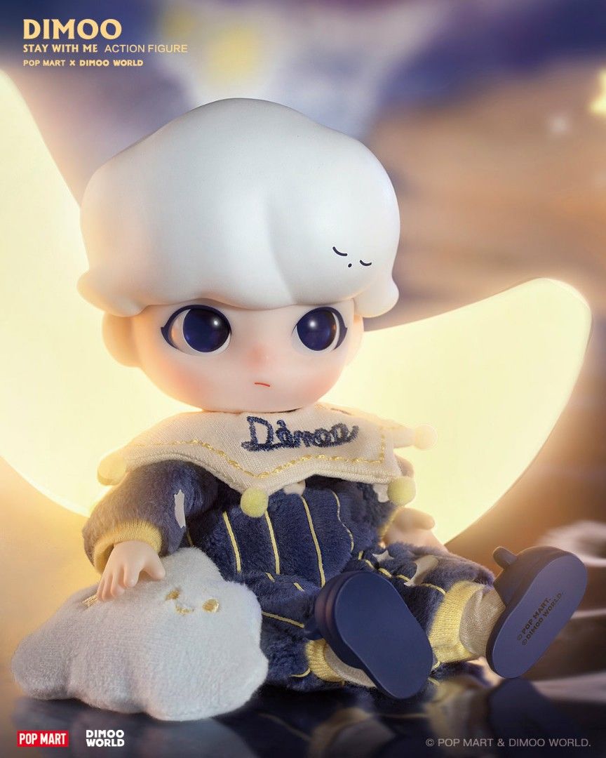 [POPMART NEW] POPMART DIMOO STAY WITH ME BJD ACTION FIGURE, Hobbies ...