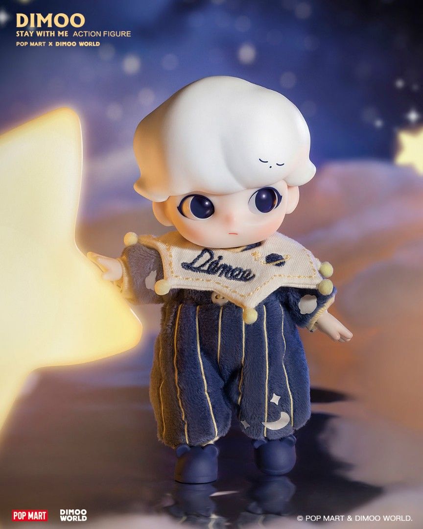 [POPMART NEW] POPMART DIMOO STAY WITH ME BJD ACTION FIGURE, Hobbies ...