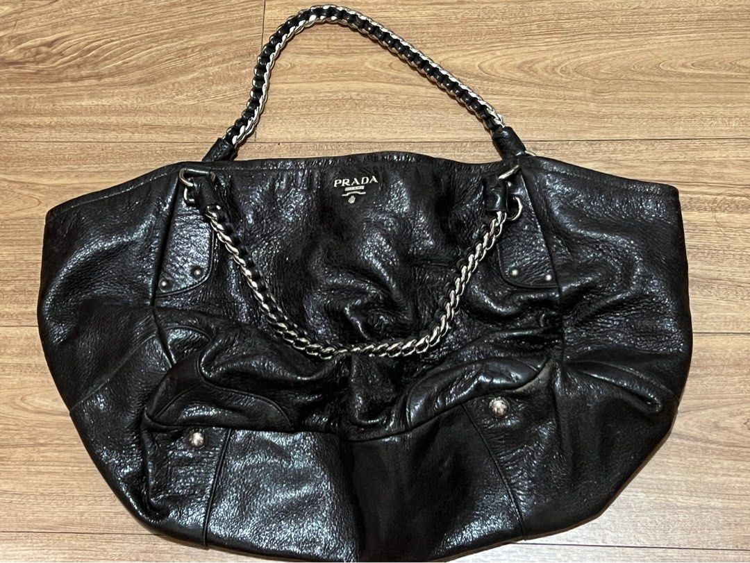 Prada Milano super oversized chain faux leather shoulder bag, Women's  Fashion, Bags & Wallets, Shoulder Bags on Carousell