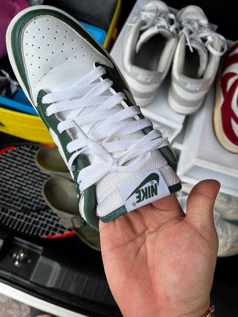 Premixed Nike Dunk Low Varsity Green., Men'S Fashion, Footwear, Sneakers On  Carousell