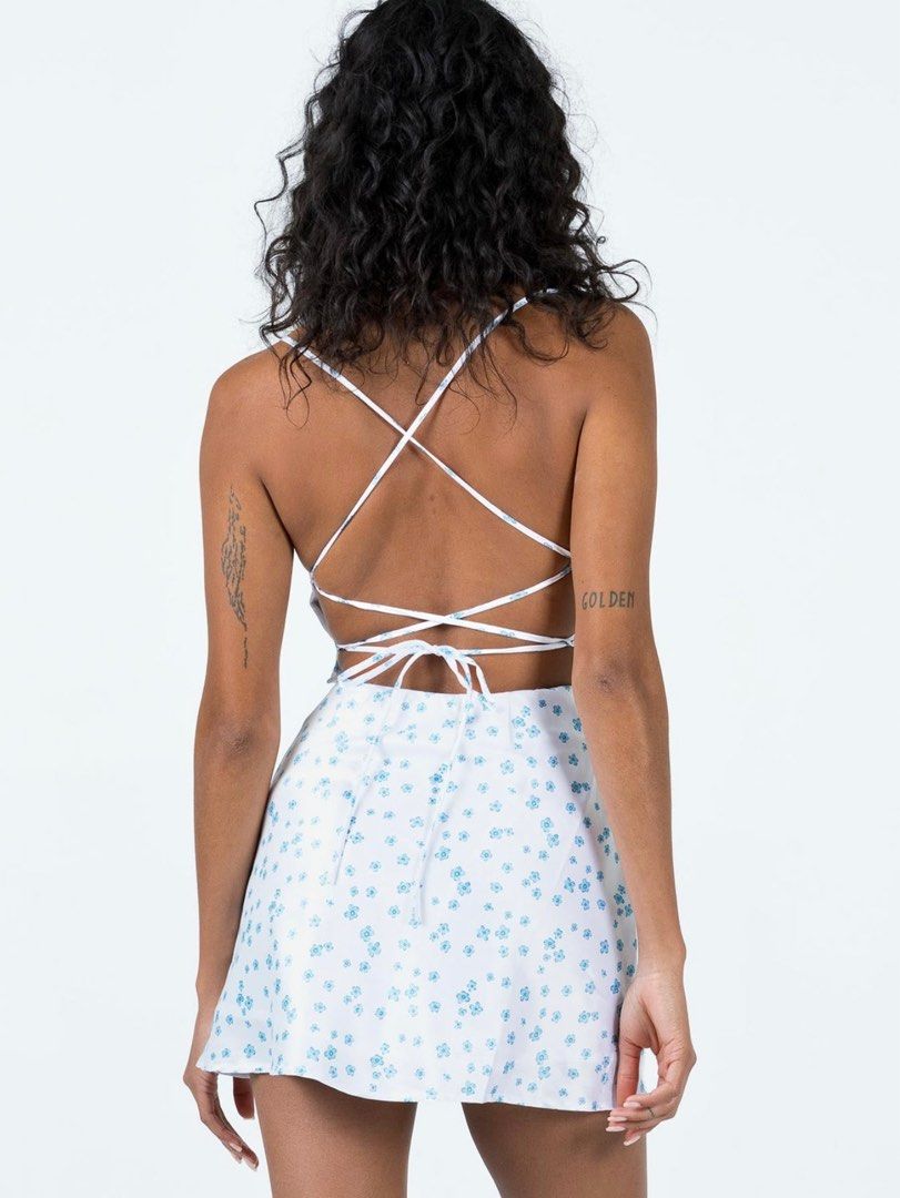 open lace back dress Celena Mini Dress Pink