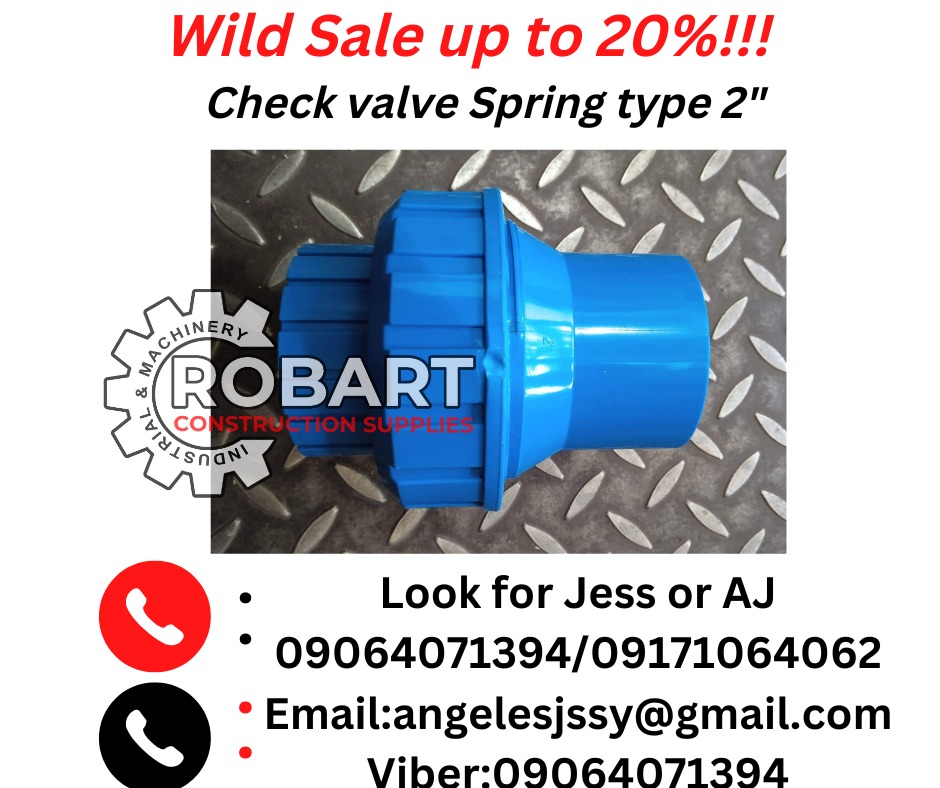 Pvc check valve spring type 2", Commercial & Industrial, Construction