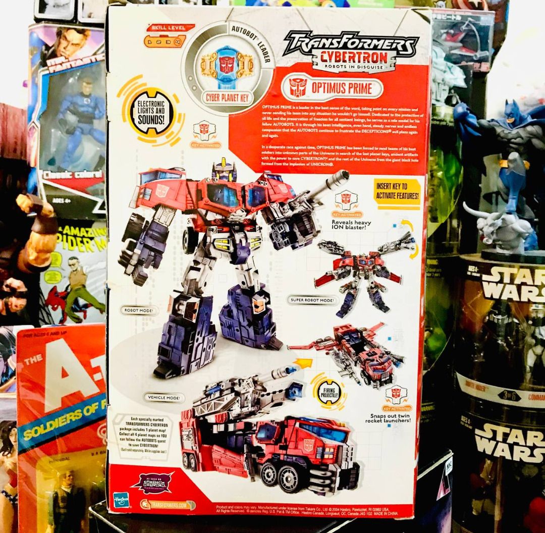 RARE !!! TRANSFORMERS CYBERTRON ROBOTS IN DISGUISE OPTIMUS PRIME