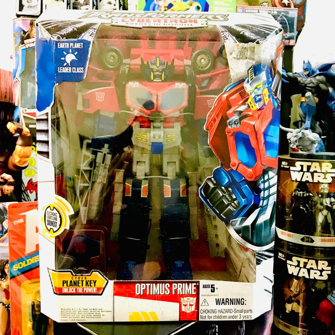 RARE !!! TRANSFORMERS CYBERTRON ROBOTS IN DISGUISE OPTIMUS PRIME