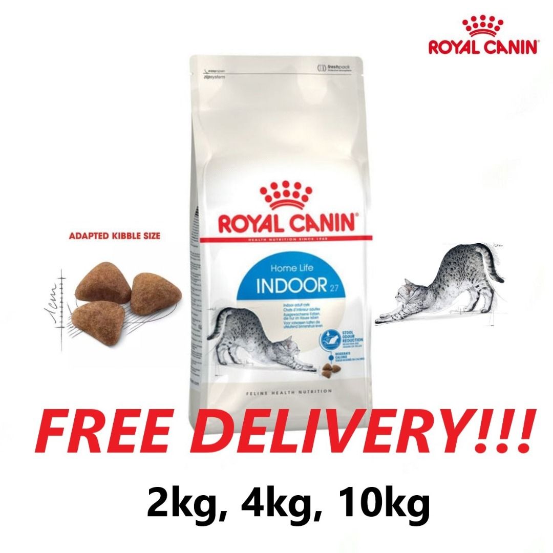 Ready Stock! Royal Canin 2kg 4kg 10kg Indoor 27 Brand New Sealed Expiry  2024. Feel free to check at my place before purchase!, Pet Supplies, Pet  Food on Carousell