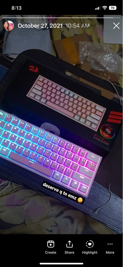 REDRAGON FIZZ K167 in PINK WHITE, Computers & Tech, Parts & Accessories ...