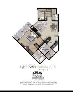 RUSH SALE-2BR in Uptown Parksuites Tower 2