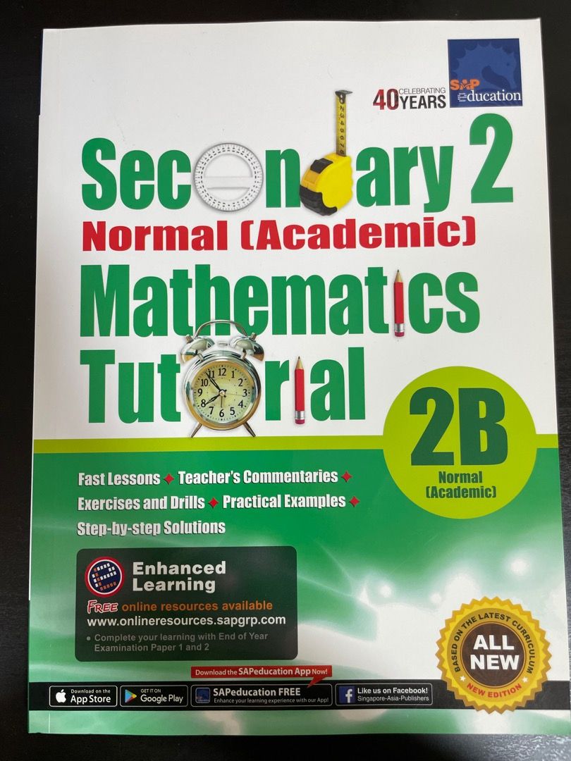 S2 NA Mathematics Tutorial Edition 2017, Hobbies & Toys, Books ...