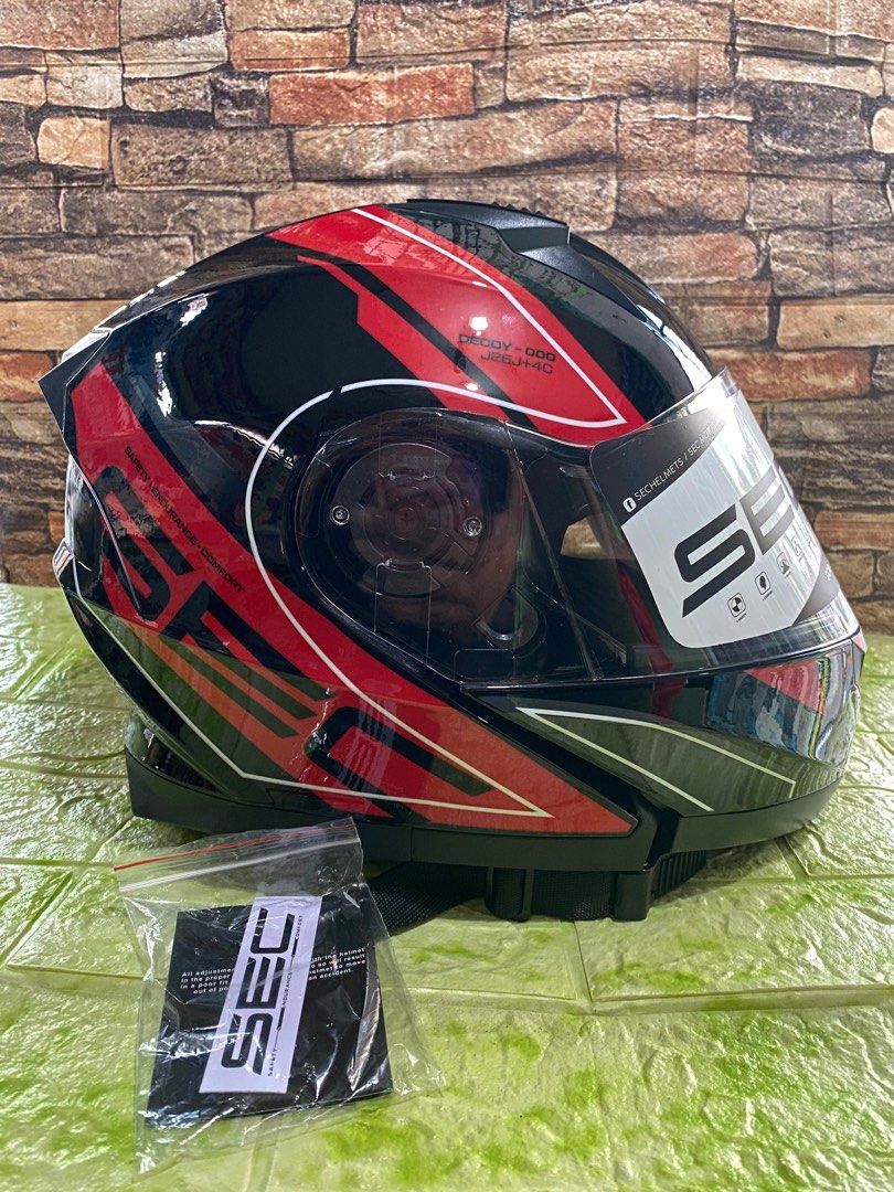 Sec Modular Black Helmet Motorbikes Motorbike Parts