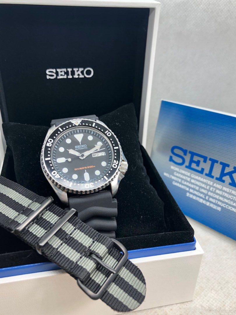 Seiko Diver SKX007 Black 42mm Automatic, Luxury, Watches on Carousell