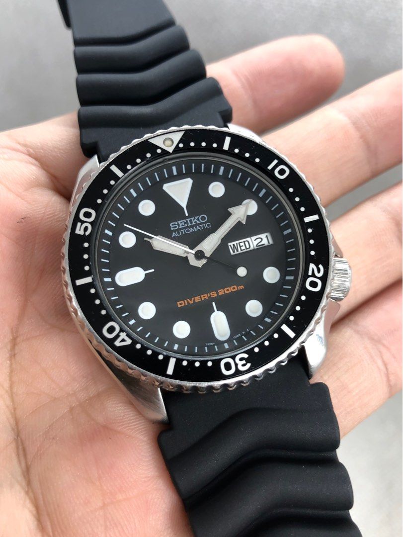 Seiko Diver SKX007 Black 42mm Automatic, Luxury, Watches on Carousell
