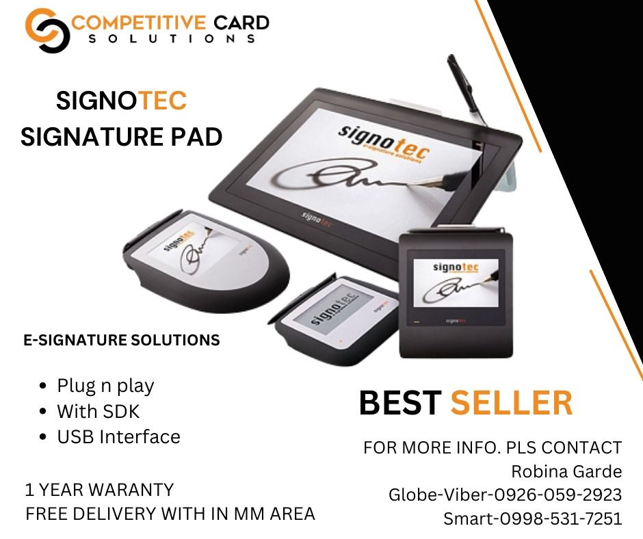 SIGNOTEC SIGNATURE PAD, Computers & Tech, Printers, Scanners & Copiers