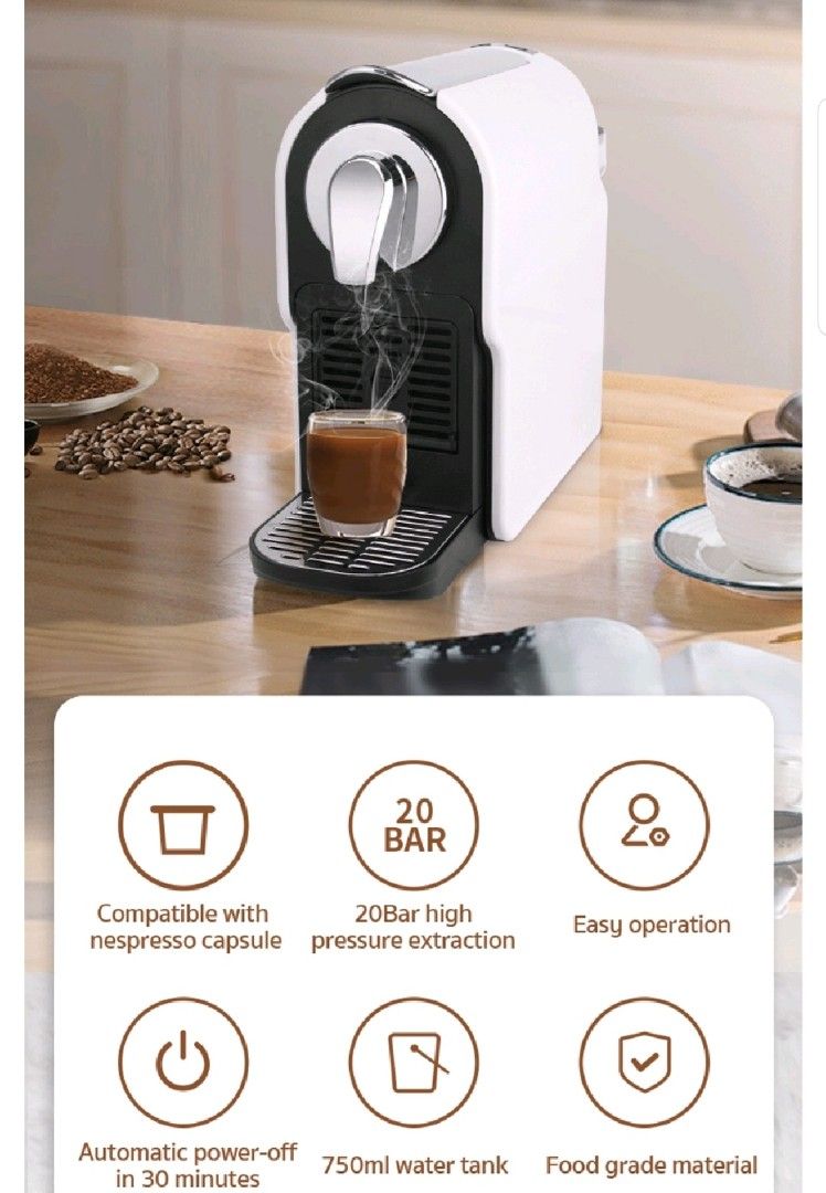 Simplus capsule coffee machine, TV & Home Appliances, Kitchen ...